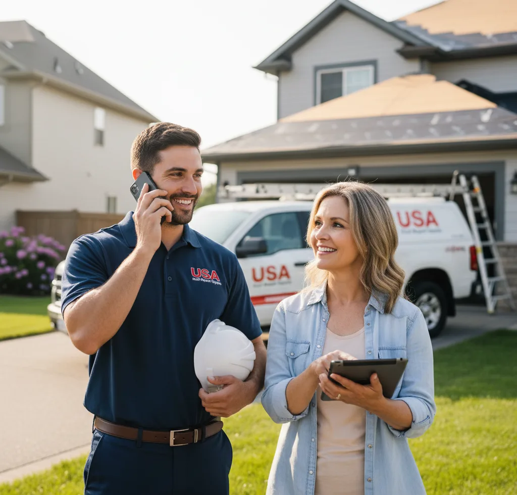 USA Roof Repair Experts customer support in Elma
